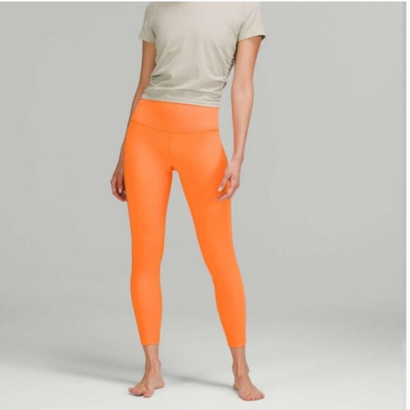 Lululemon Wunder Under High-Rise Tight 25" Orange Soda - Picture 1 of 6